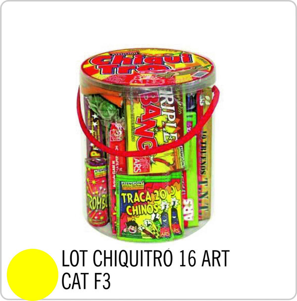LOT CHIQUITRÒ (16articles) TRUENO CAT3