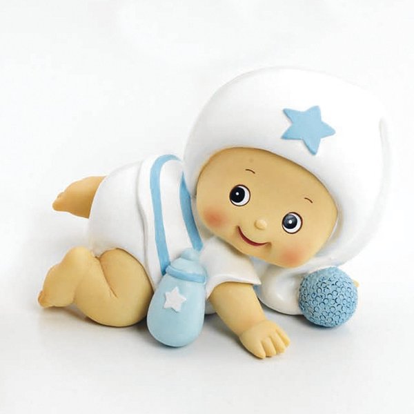 figura, guardiola bebé gateig amb bibi