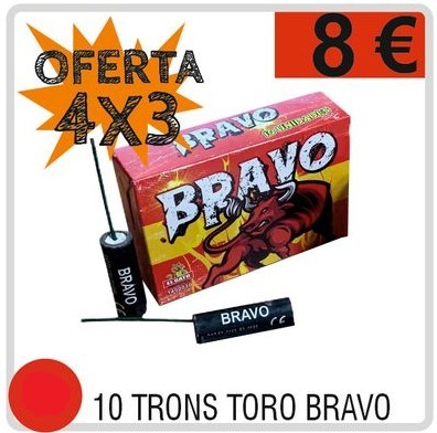 PROMOCIO TRO BRAVO 4 CAIXES (40TRONS)