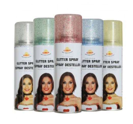 Spray glitter per el cabell
